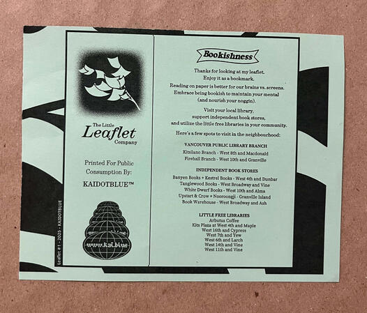 Little Free Leaflet Ver 2 Front Little Free Leaflet Ver 2 Front