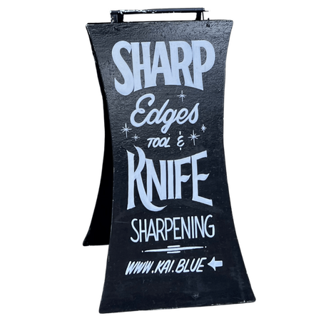Sharp Edges A-Frame Sign Sharp Edges A-Frame Sign