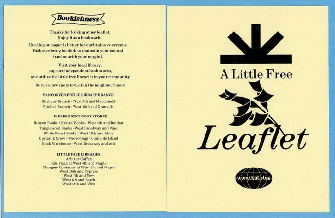 A Little Free Leaflet - #1 A Little Free Leaflet - #1