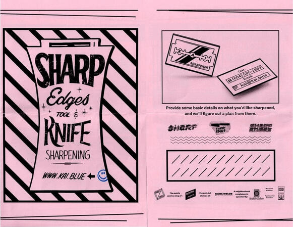 Sharp Edges Flyer - Front and Back Sharp Edges Flyer - Front and Back
