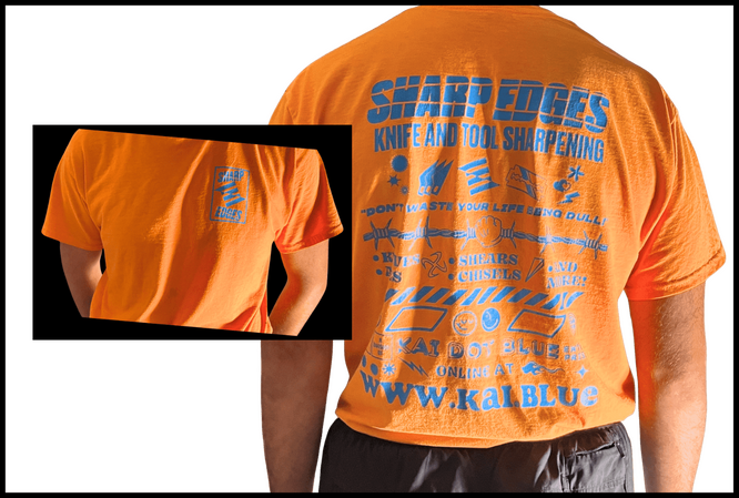 Sharp Edges Orange T-shirt Sharp Edges Orange T-shirt
