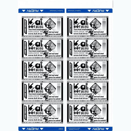 Kaidotblue Conglomerate Label Sheet Kaidotblue Conglomerate Label Sheet