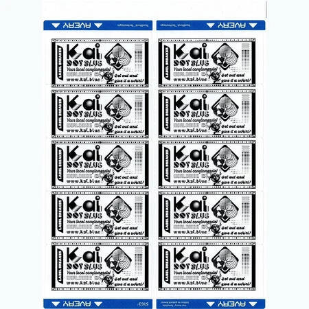KAIDOTBLUE Conglomerate Label Sheet