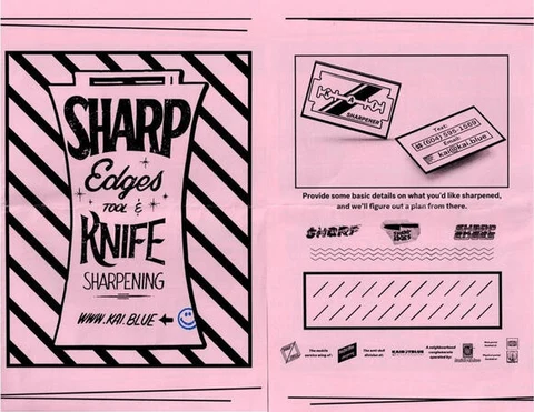 Sharp Edges Flyer - Front and Back